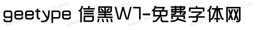 geetype 信黑W7字体转换